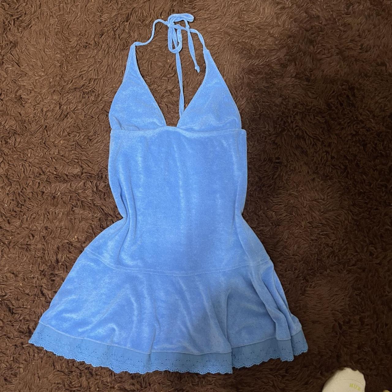 lucky brand VINTAGE terry cloth dress!! omg ! open... Depop