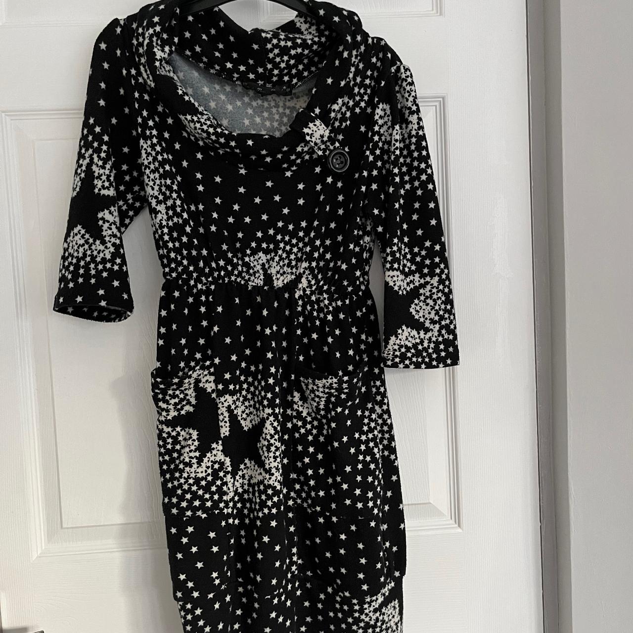 Debenhams black best sale and white dress