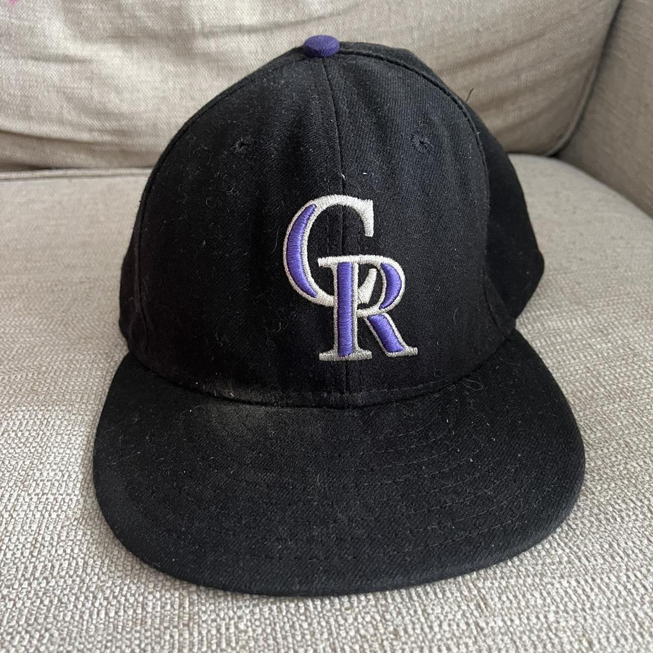 Vintage Logo 7 Colorado Rockies snapback hat in - Depop