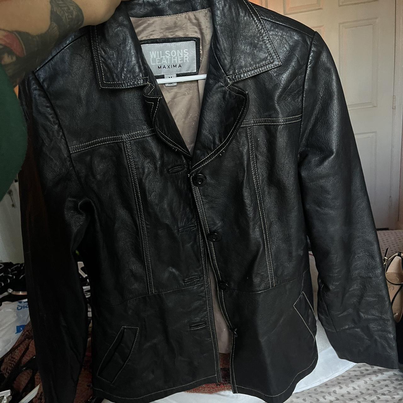 Thrifted Wilson’s leather jacket . Slim fit perfect... - Depop