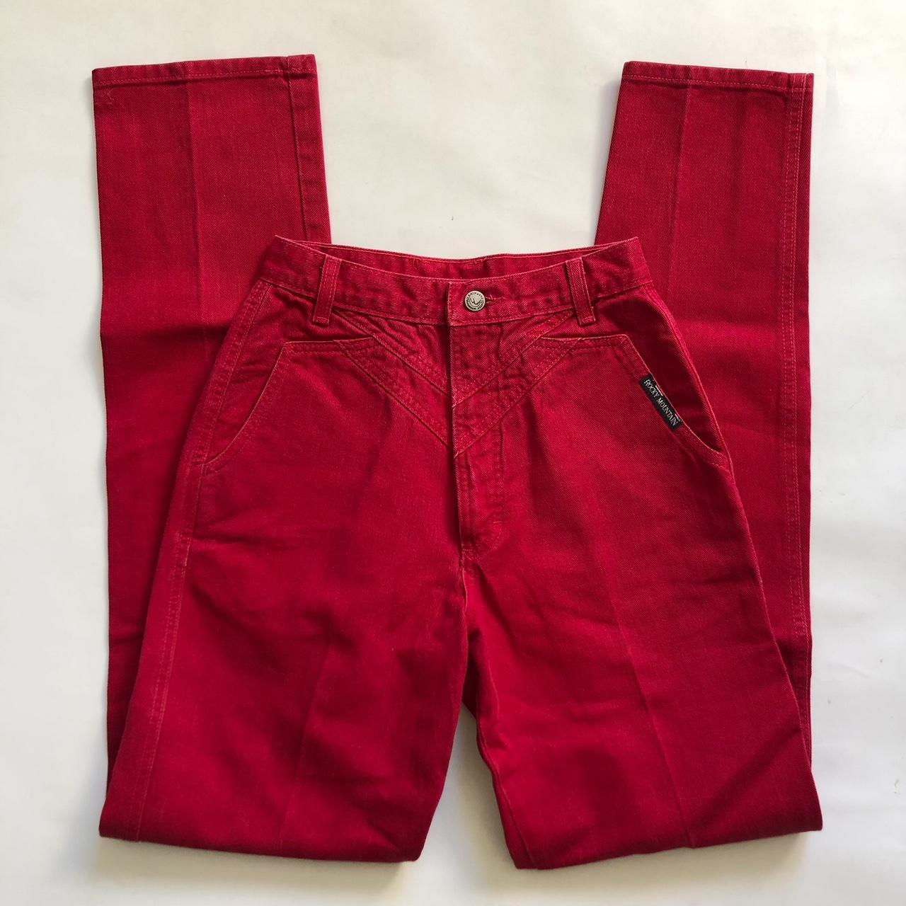 Rocky Mountain Women's Red Jeans | Depop