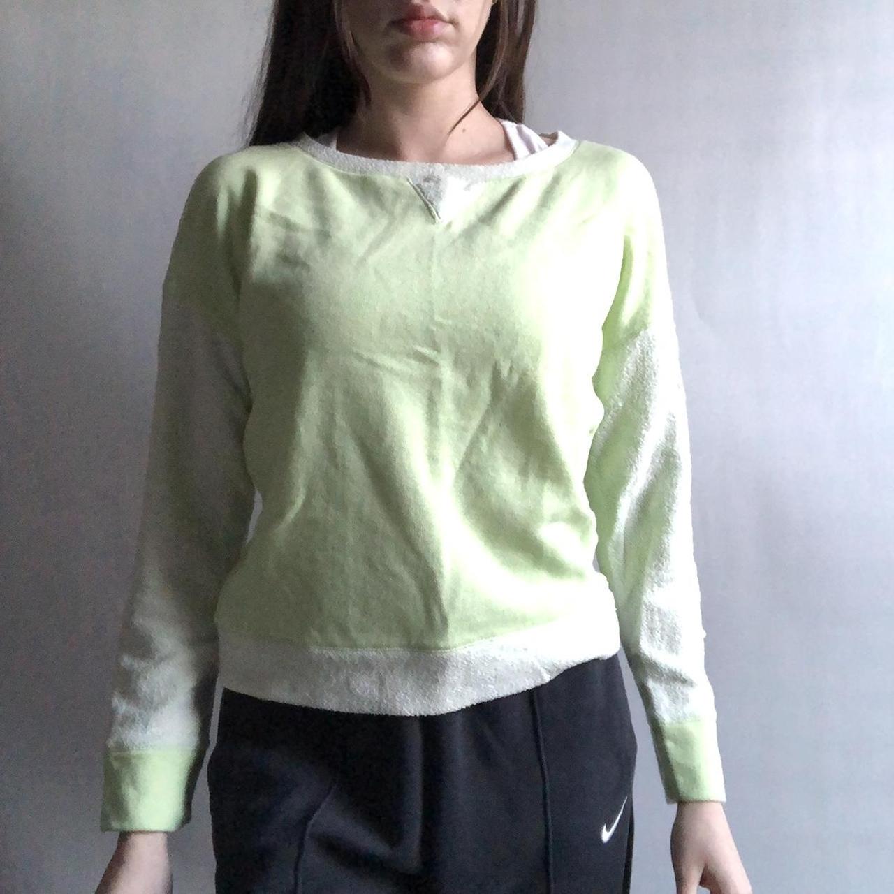 Lime green outlet sweatshirt womens