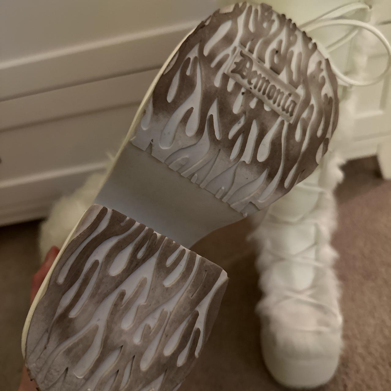 demonia white shoes