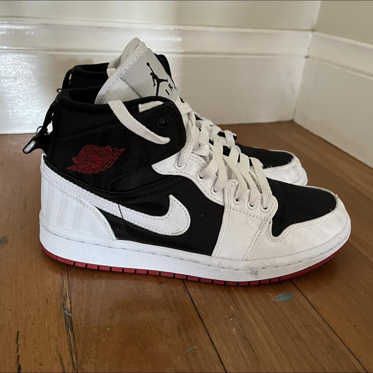 red and black jordans womens