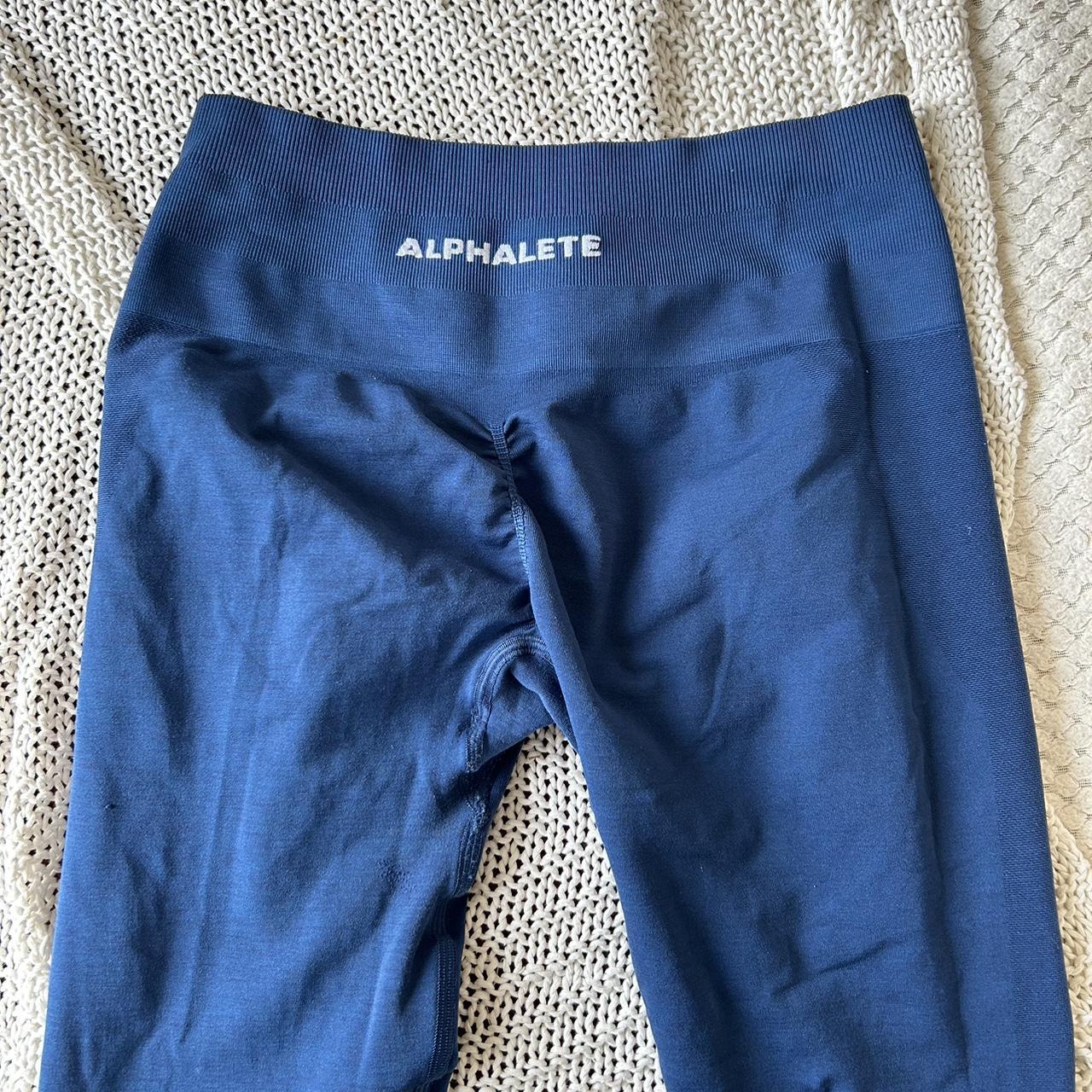 Alphalete leggings - blue • size M, 10-12 • brand... - Depop