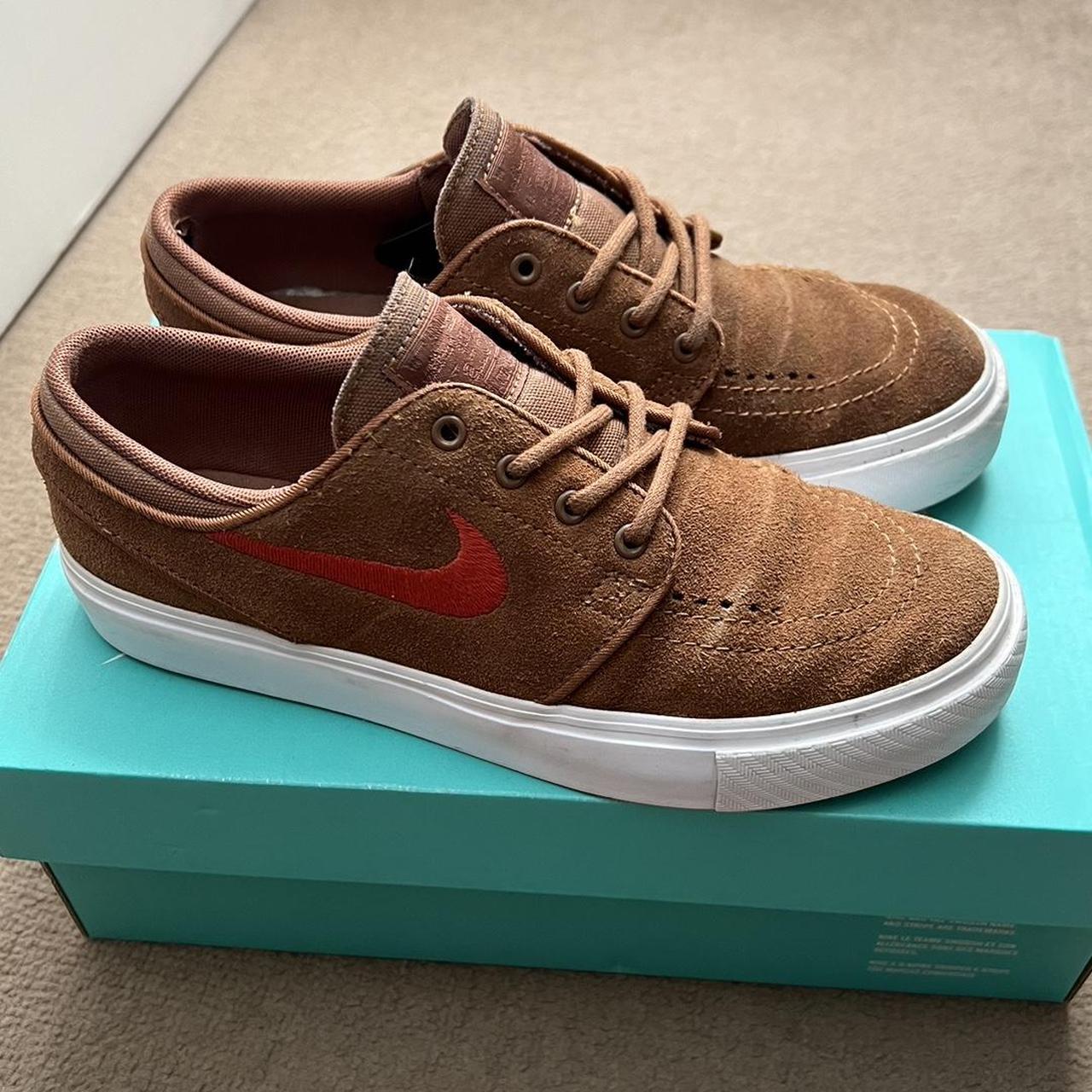 Nike SB Janoski in light british tan/ mystic... - Depop