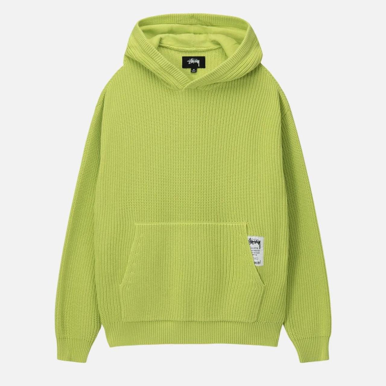Stussy cotton knit hoodie Tagged medium fits Depop