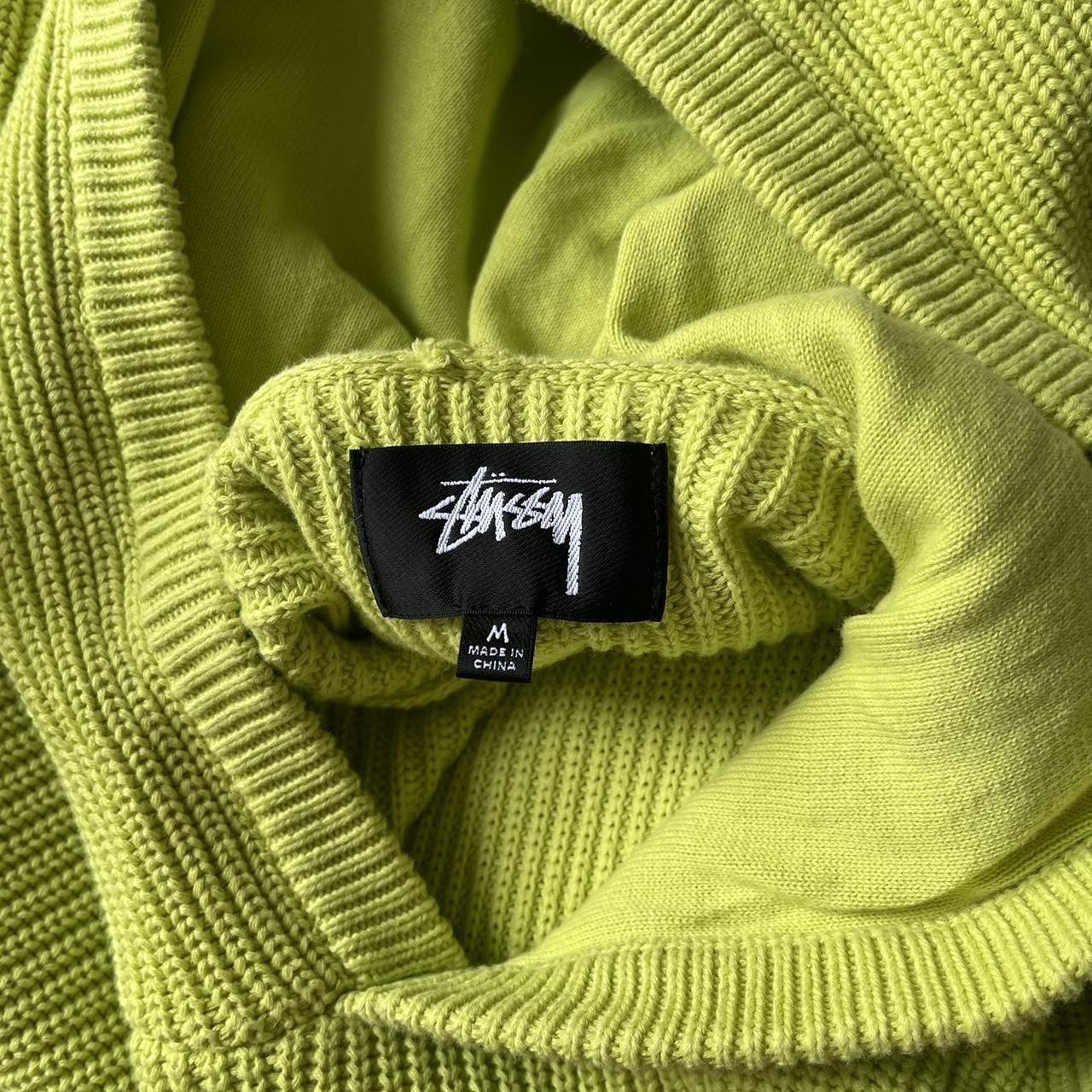 Stussy cotton knit hoodie Tagged medium, fits... Depop