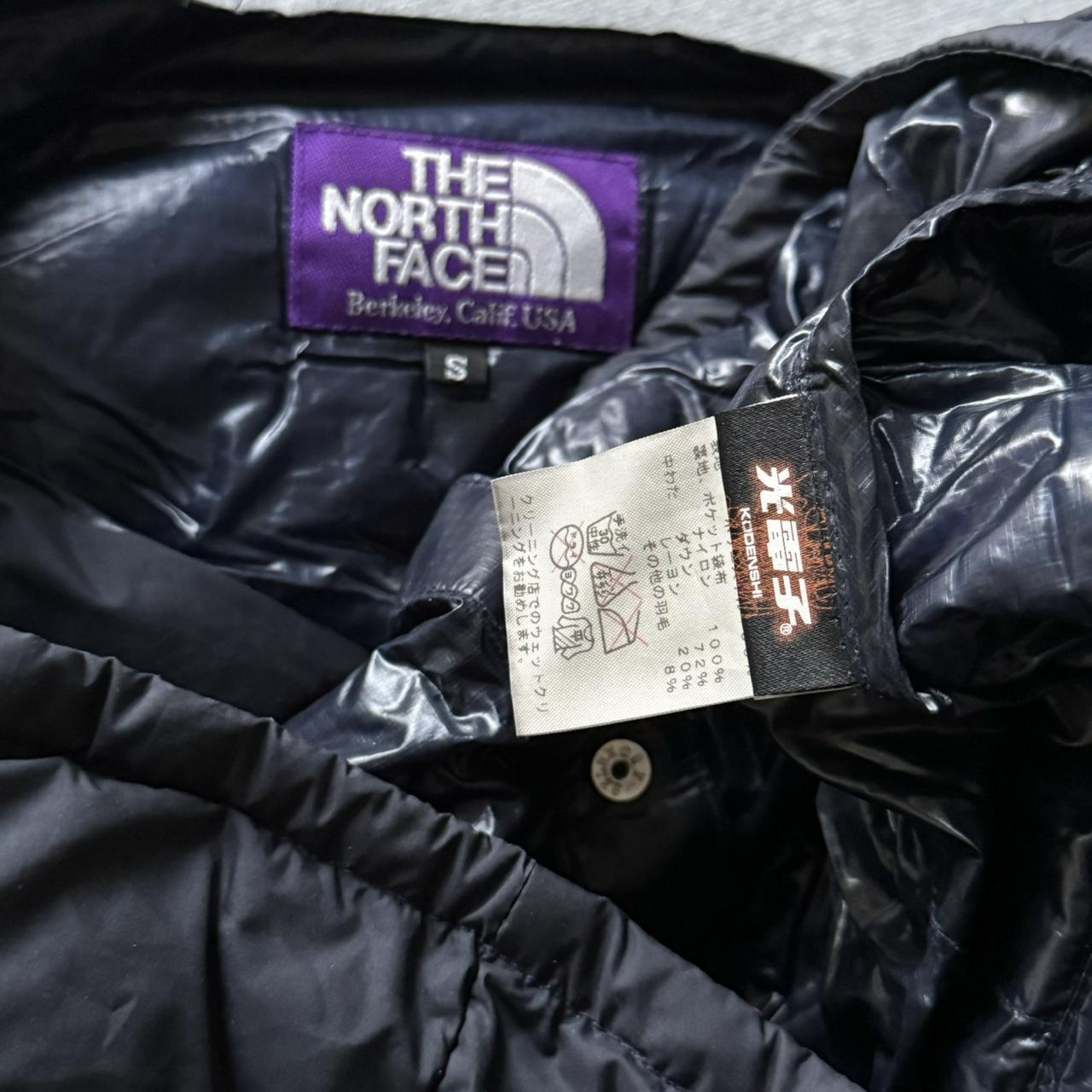 north face purple label (japan) navy layering puffer... Depop