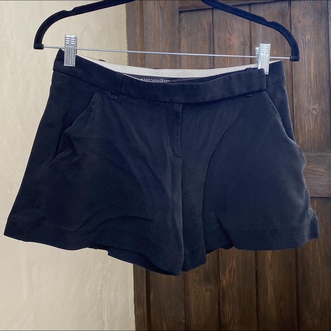 Max Studio black flowy shorts🗝️ #maxstudio... - Depop