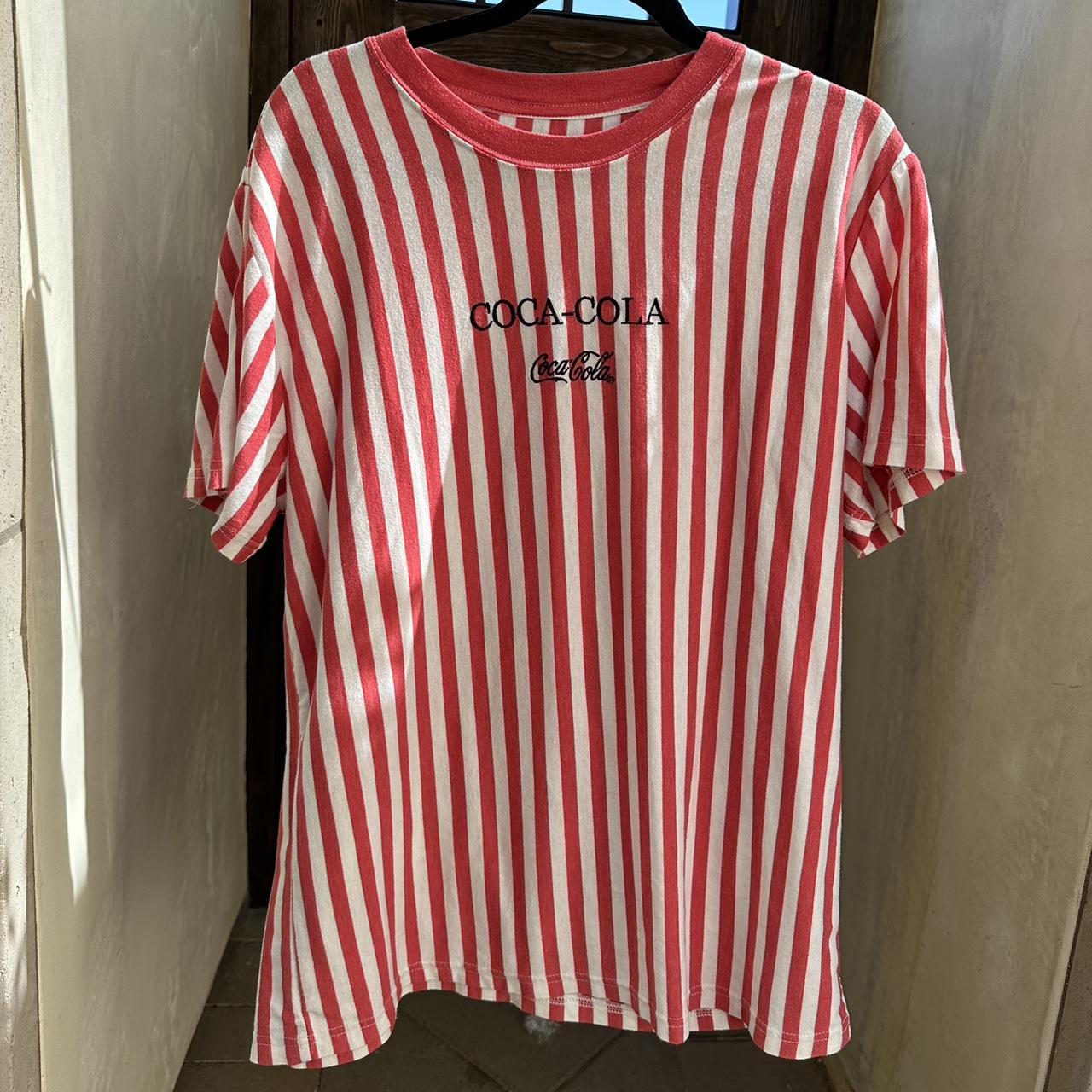 coca cola striped shirt