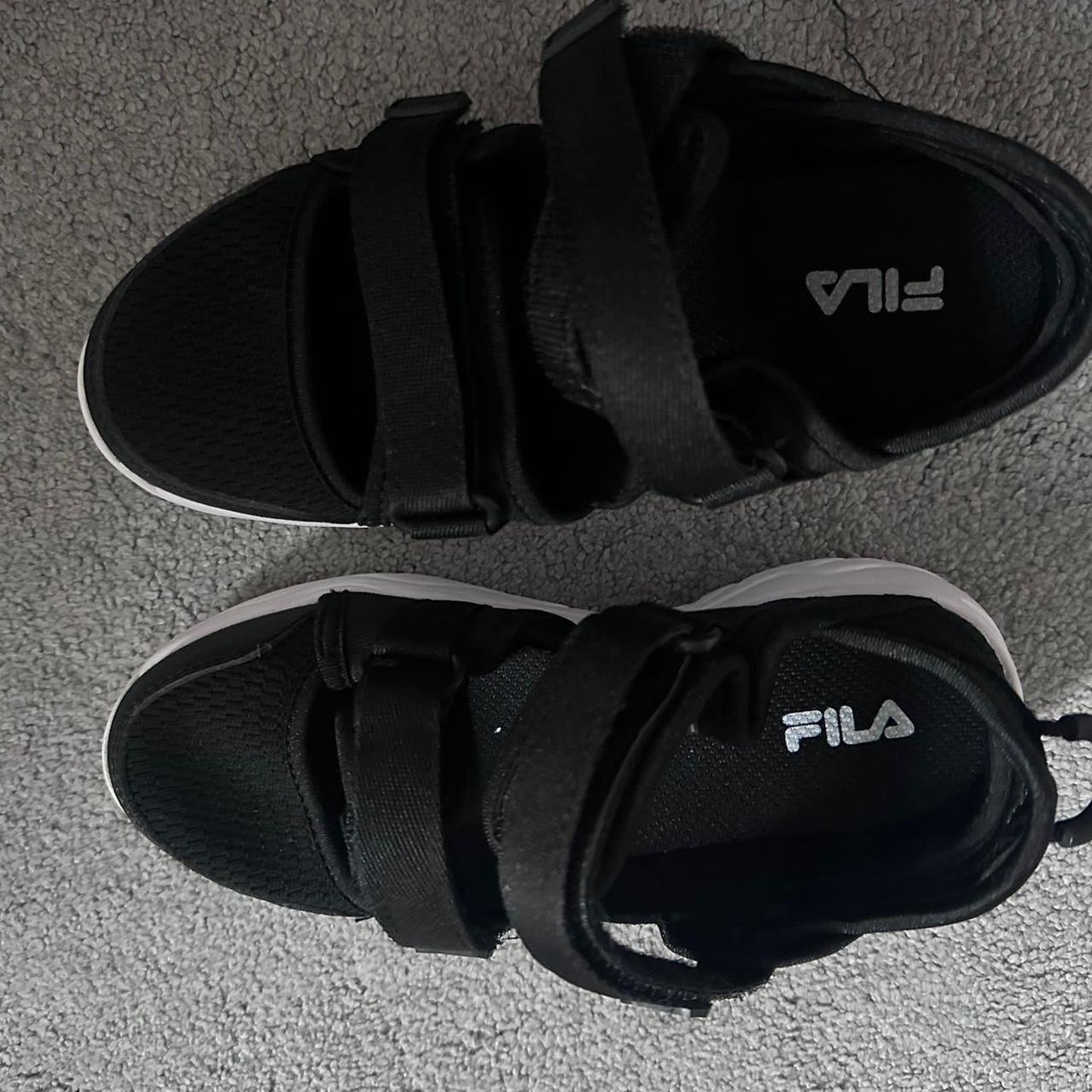 Fila black outlet sandals