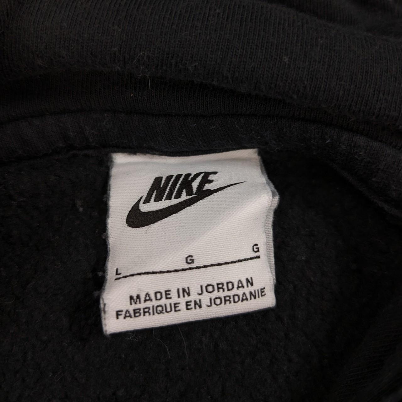 Nike black hoodie sweatshirt Embroidered small... - Depop
