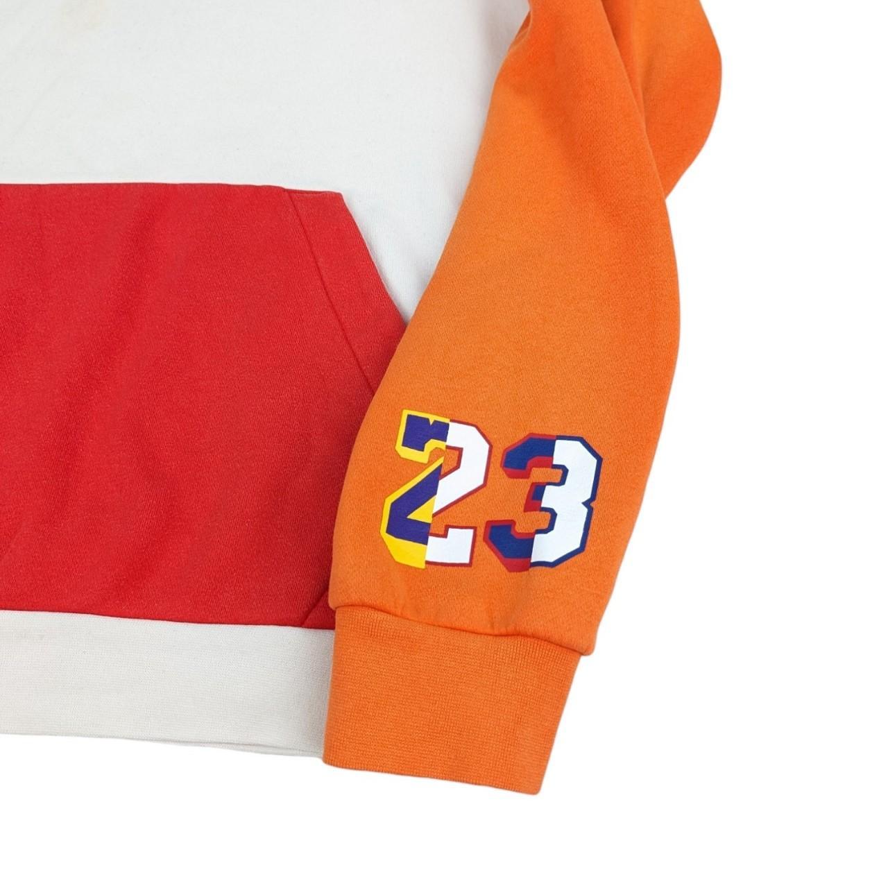 orange and white jordan shirts