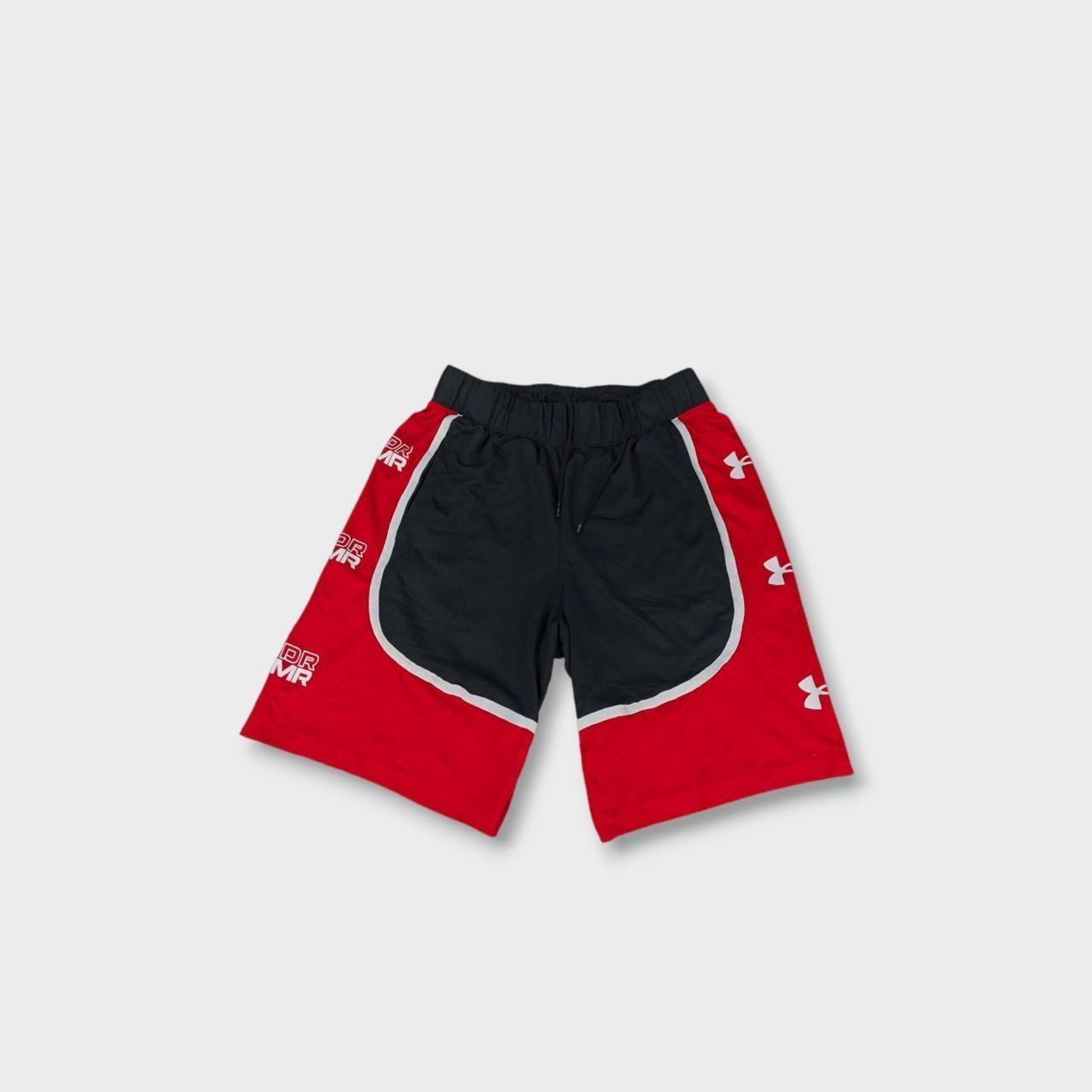 Black and red under armour shorts best sale