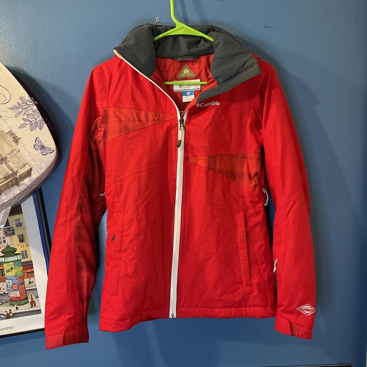 Columbia omni heat red on sale jacket