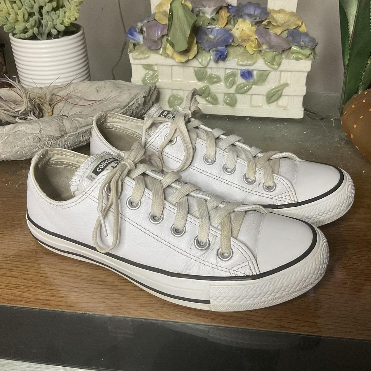 Converse 7 sales white leather