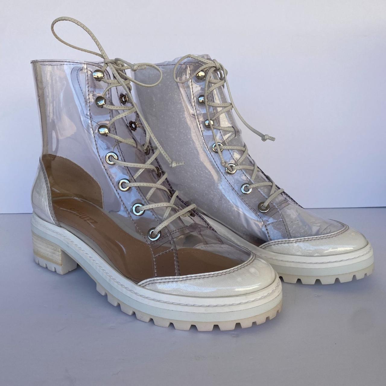 Clear on sale vinyl boots