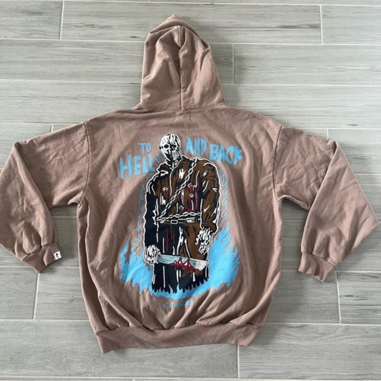 Warren Lotas on sale - Jason Welcome to Hell Hoodie Brown/Pink