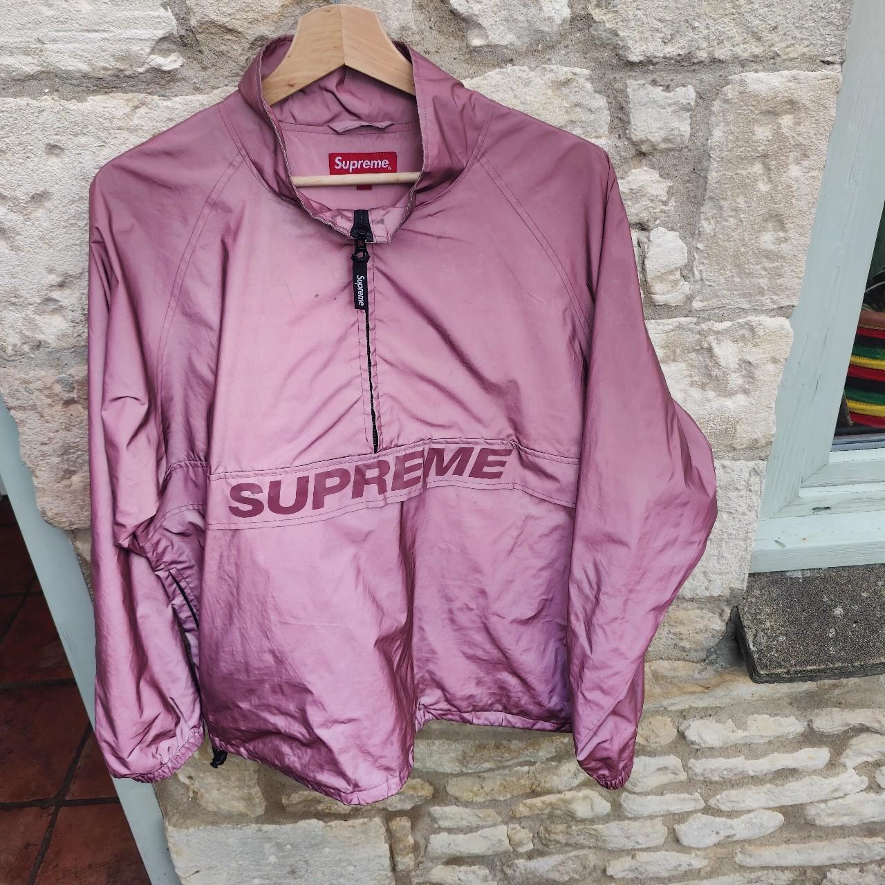 Supreme reflective half outlet zip