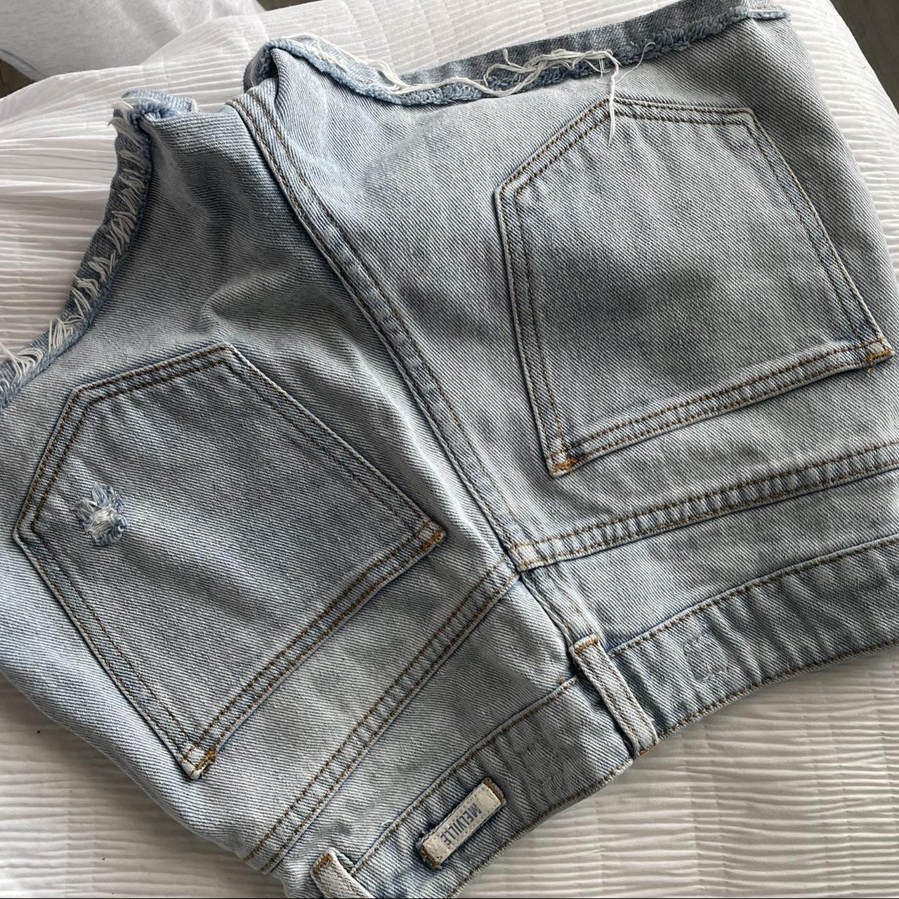 Brandy Melville Women's Blue Shorts | Depop