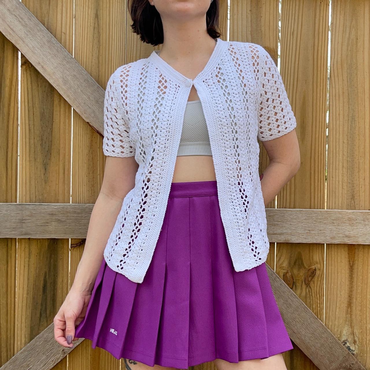 1990s White Crocheted Cardigan BRAND Southern Depop 1990s White Crocheted Cardigan BRAND Southern Depop