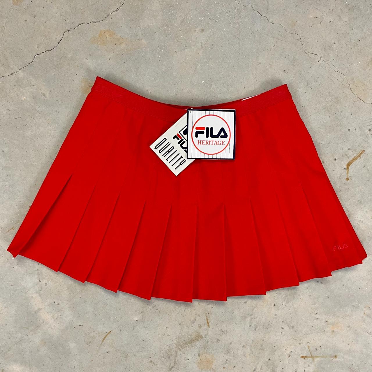 Red fila deals skirt