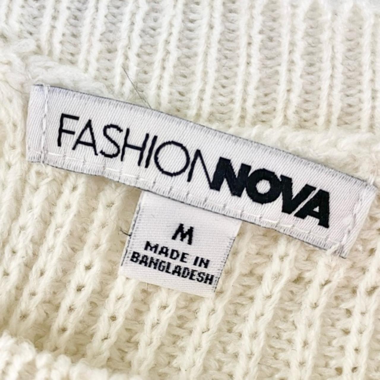 Fashion nova 2024 white jumper