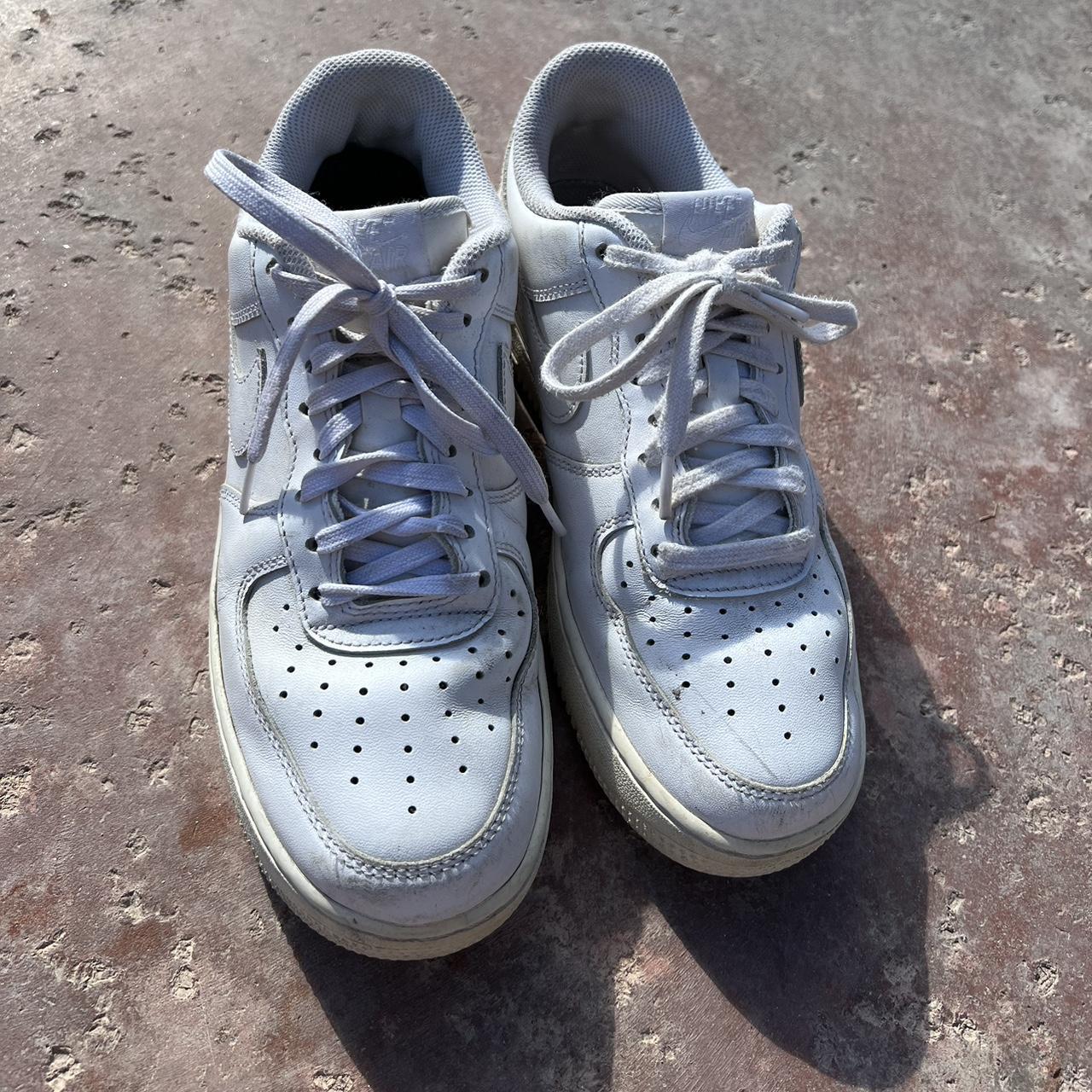 Classic Nike Air Force 1 Some yellowing in the sole... - Depop