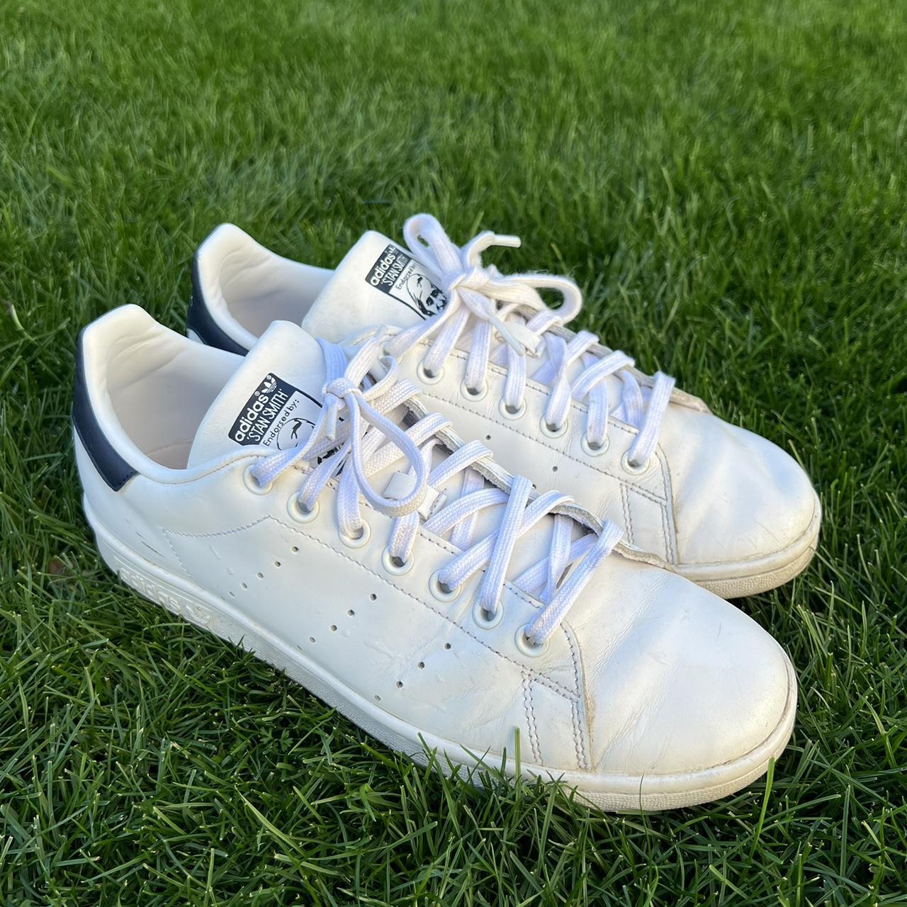 Adidas Stan Smith Shoes Size 9W - Depop