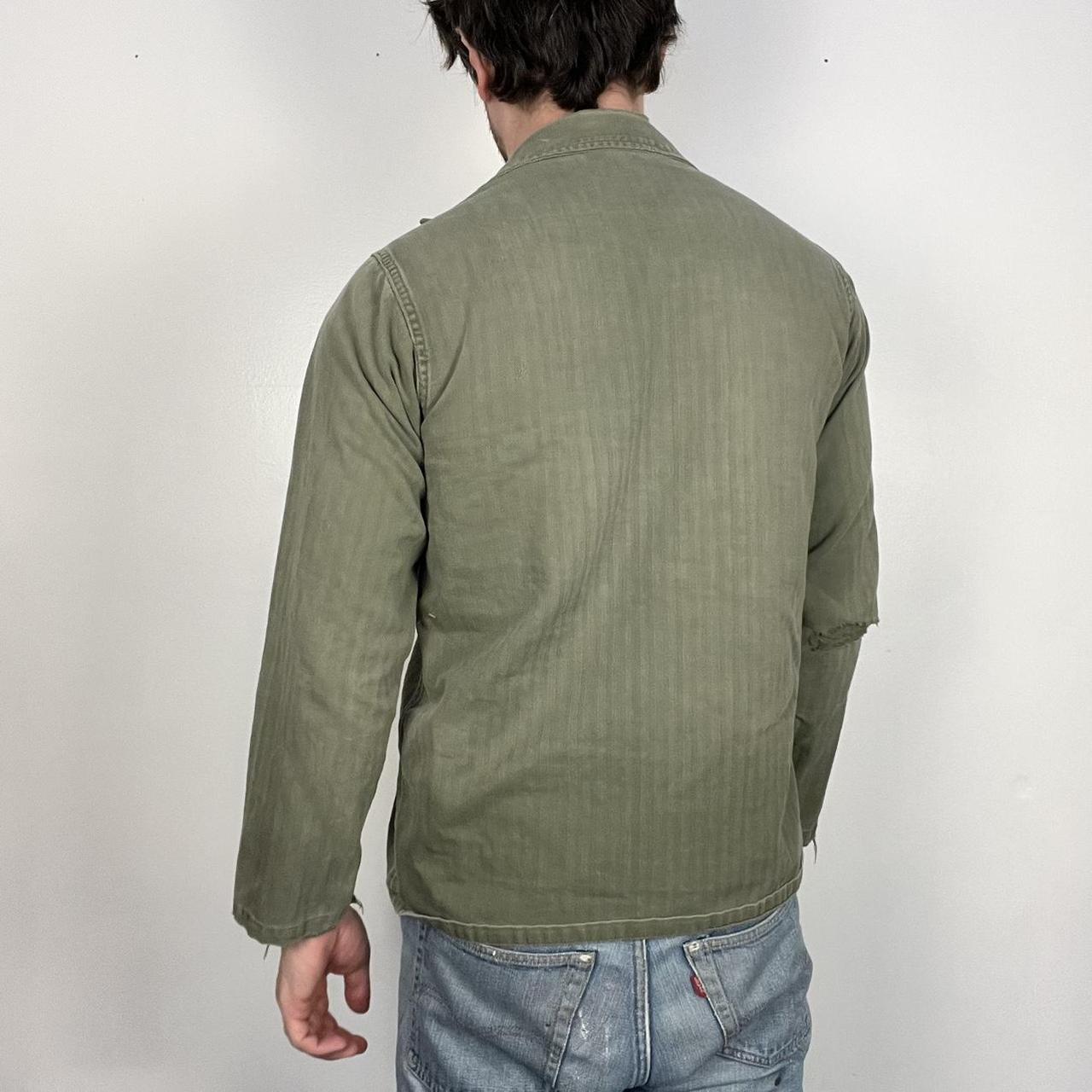 American Vintage Men's Khaki Jacket Depop