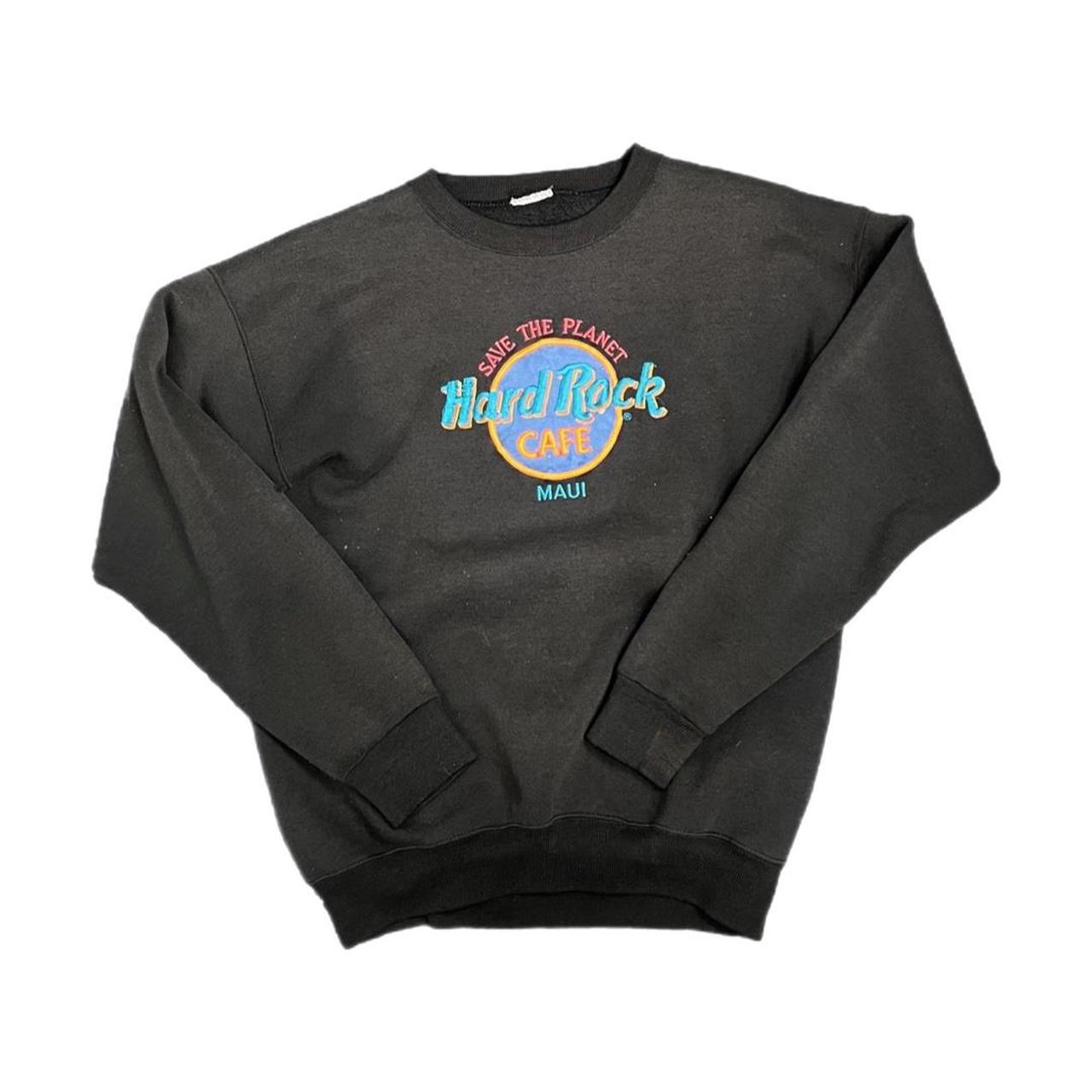 Vintage 80s 90s Hard Rock Cafe pullover sweatshirt... - Depop