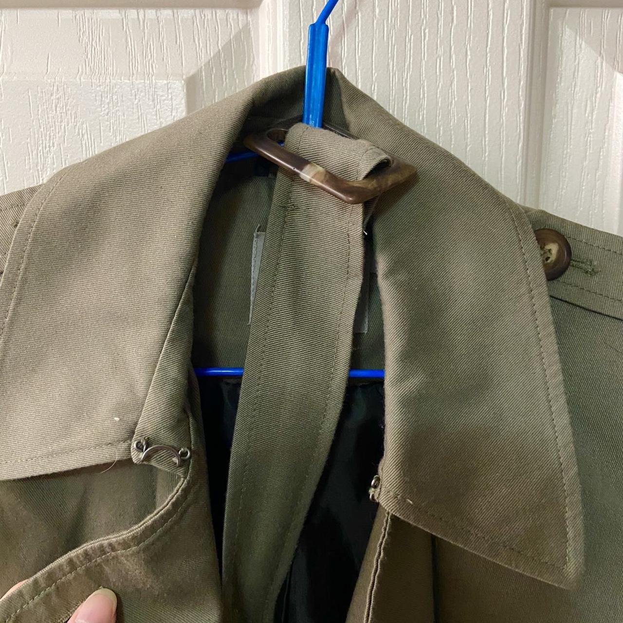 Olive / army / khaki green Women’s trench coat UK... Depop