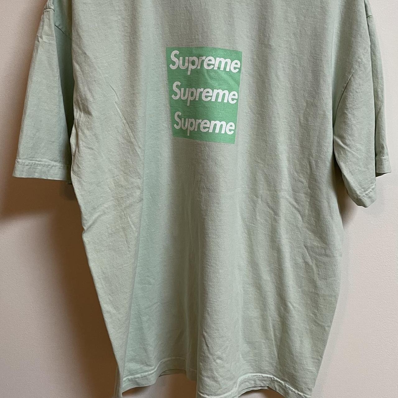 Supreme Men's Green T-shirt | Depop