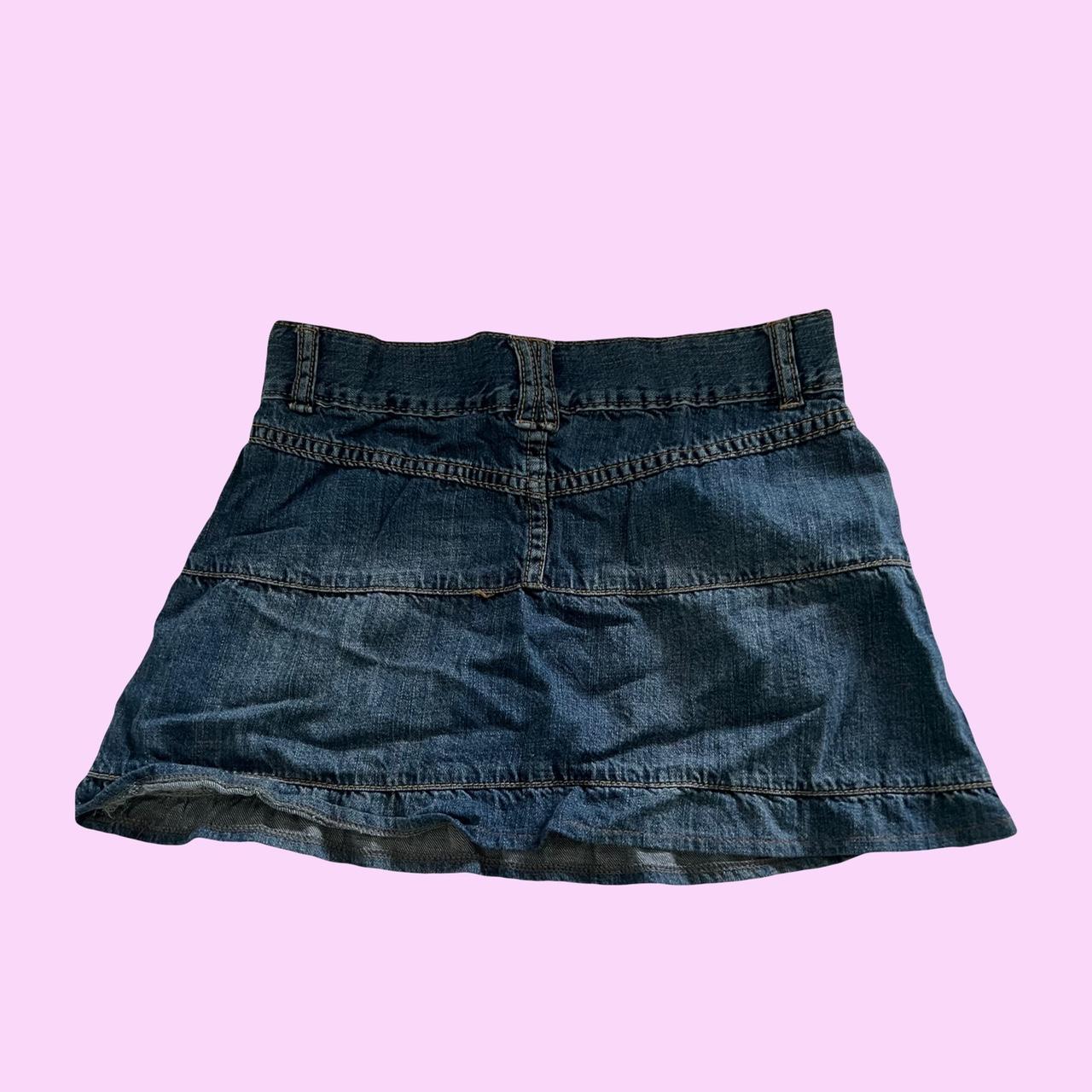 Colours of the world vintage denim skirt really... - Depop