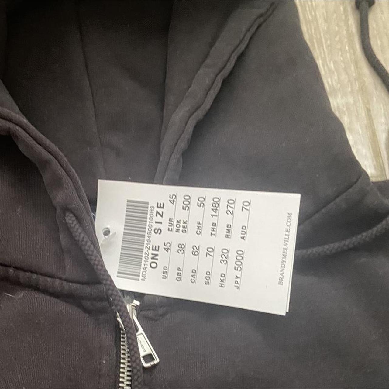 Brand New Brandy Melville Christy Zip up Hoodie