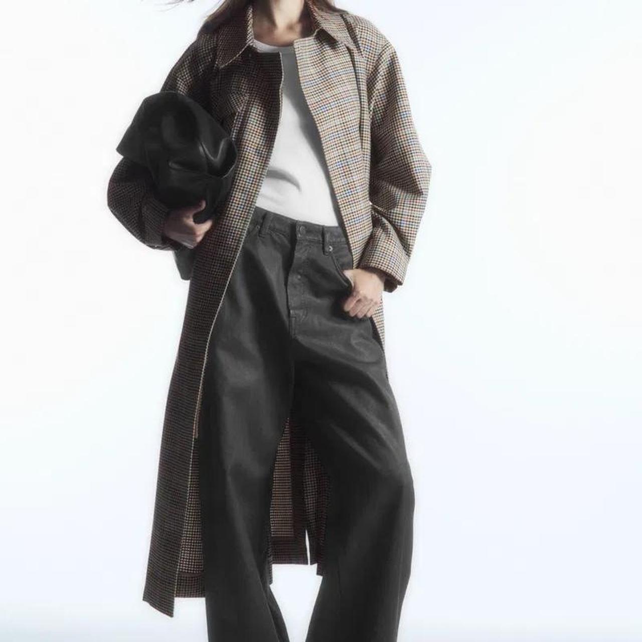 COS checked utility trench Perfect Depop