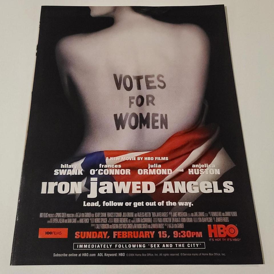 Iron Jawed Angels Ad *Hilary Swank Frances... - Depop