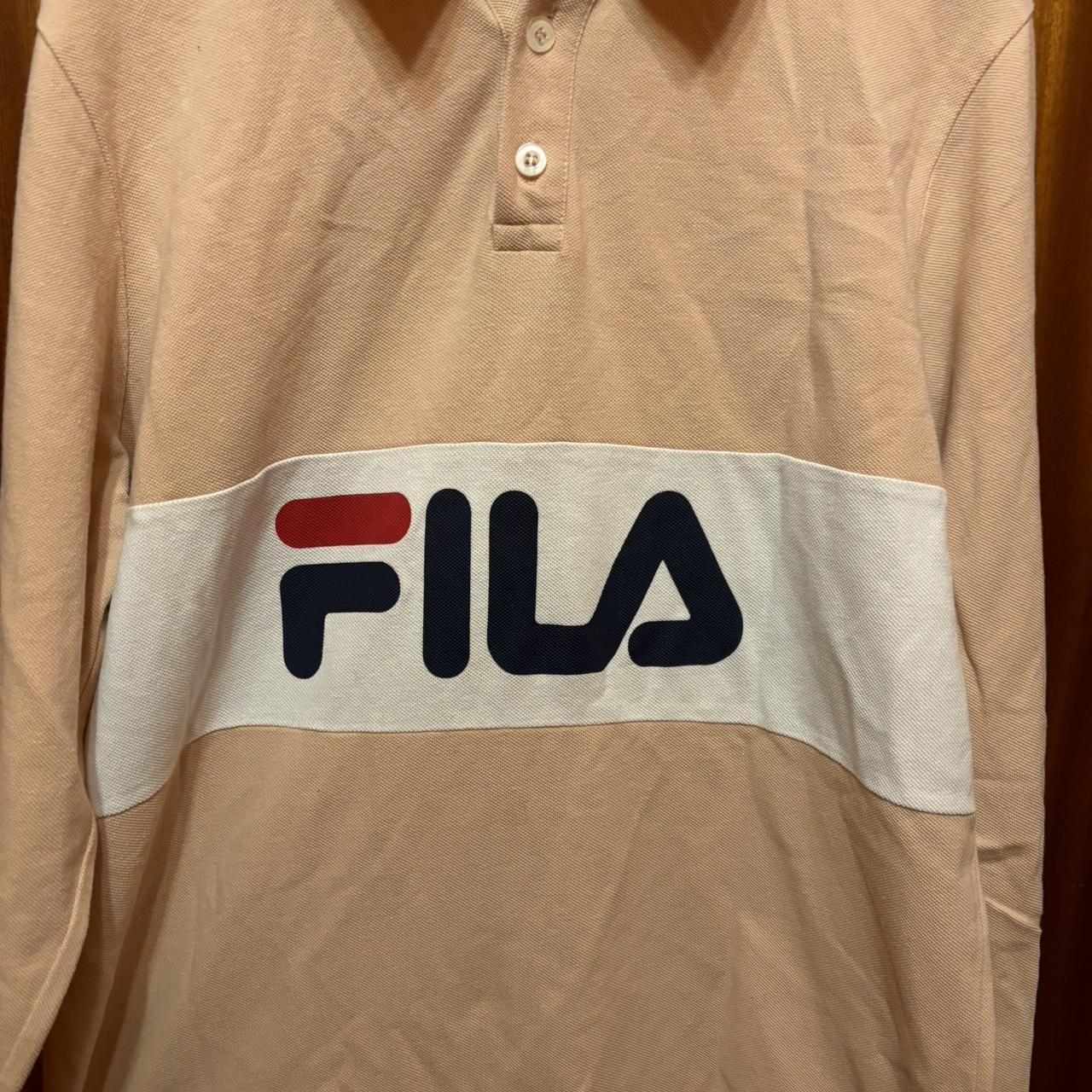 Tan deals fila shirt