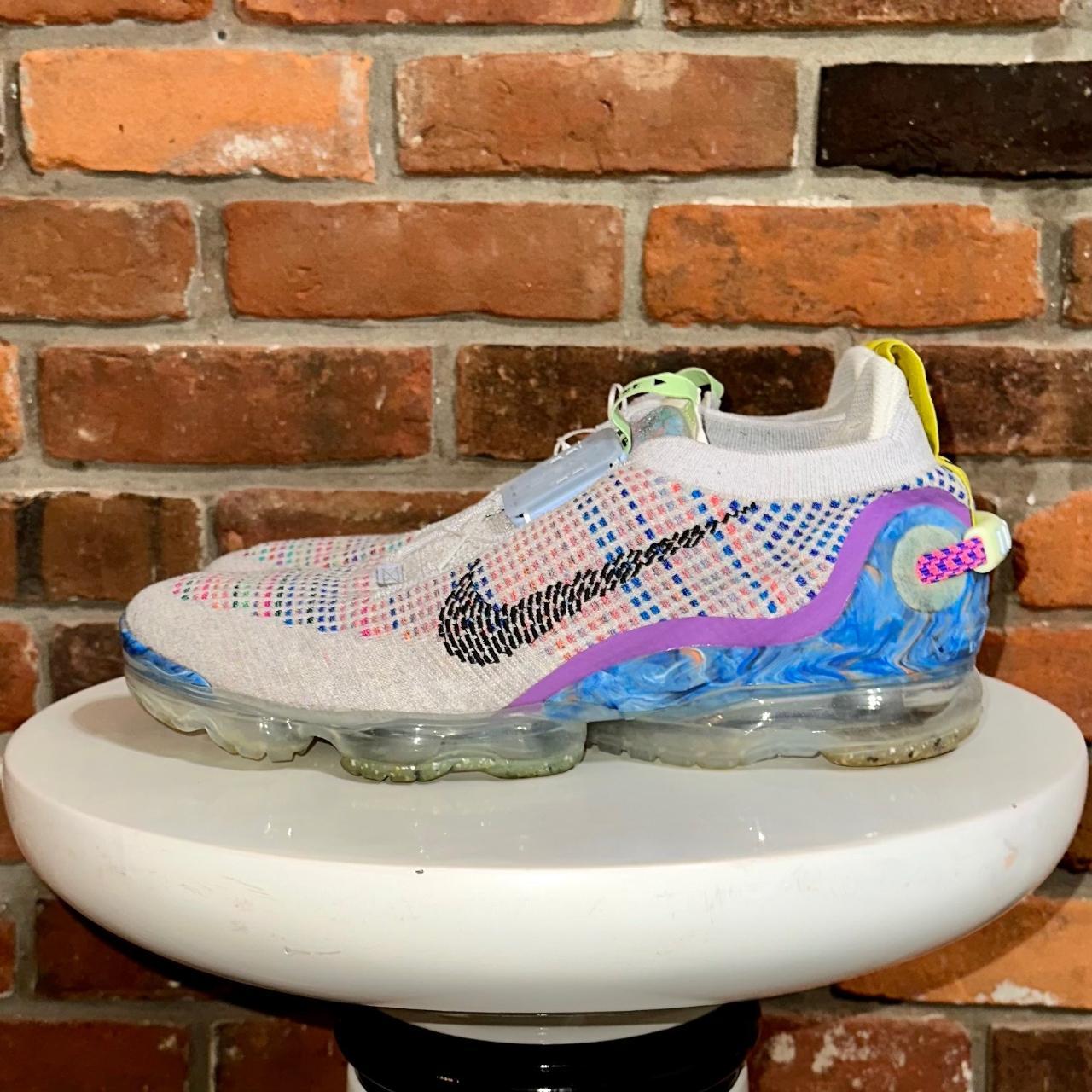 Nike Air Vapormax 2020 Flyknit sneakers in pure platinum/multi