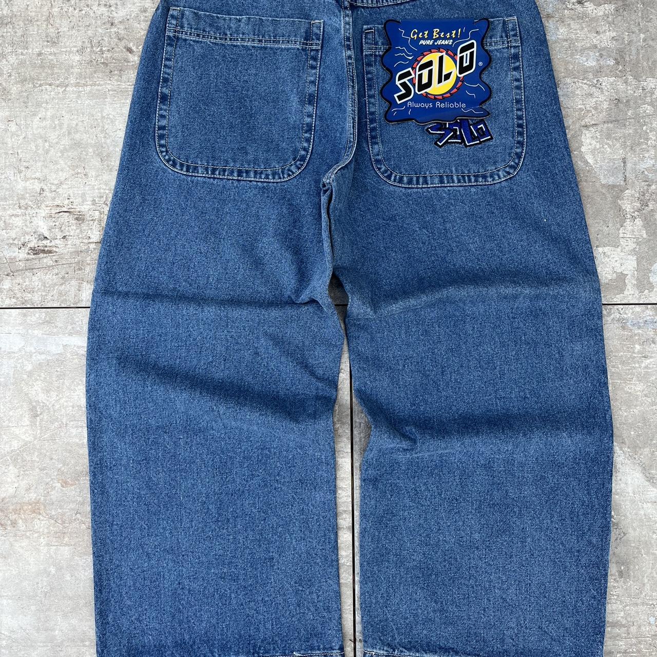 Vintage 90s Solo Dead Stock Baggy Denim... - Depop