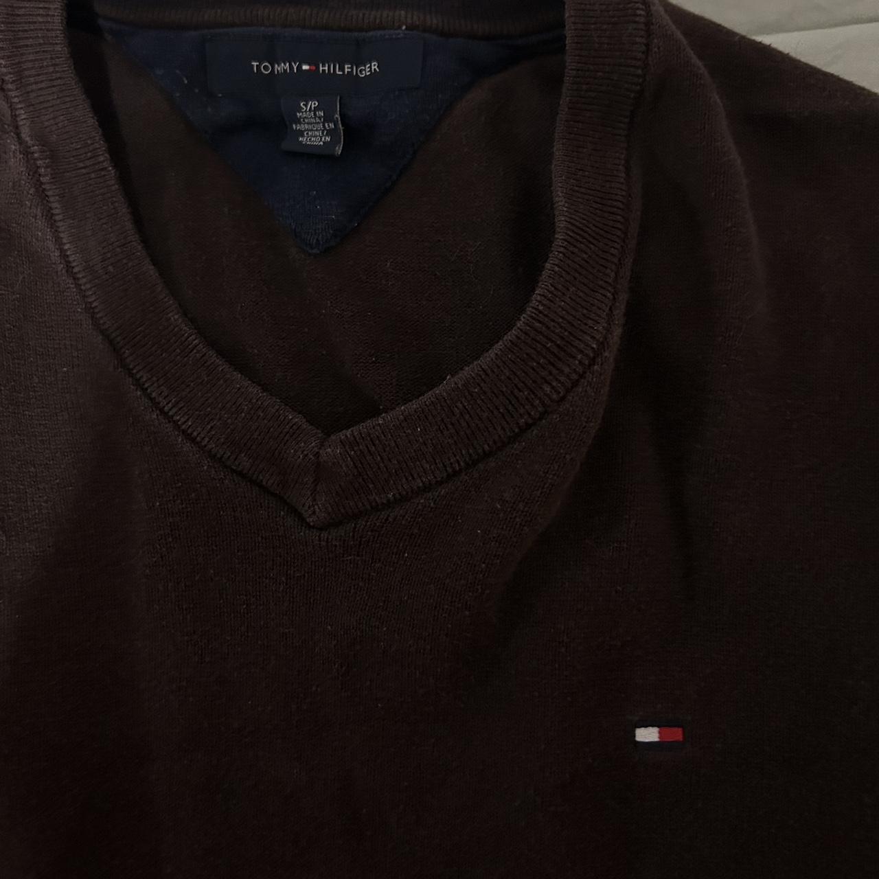 vintage brown Tommy Hilfiger sweater! this fits... - Depop