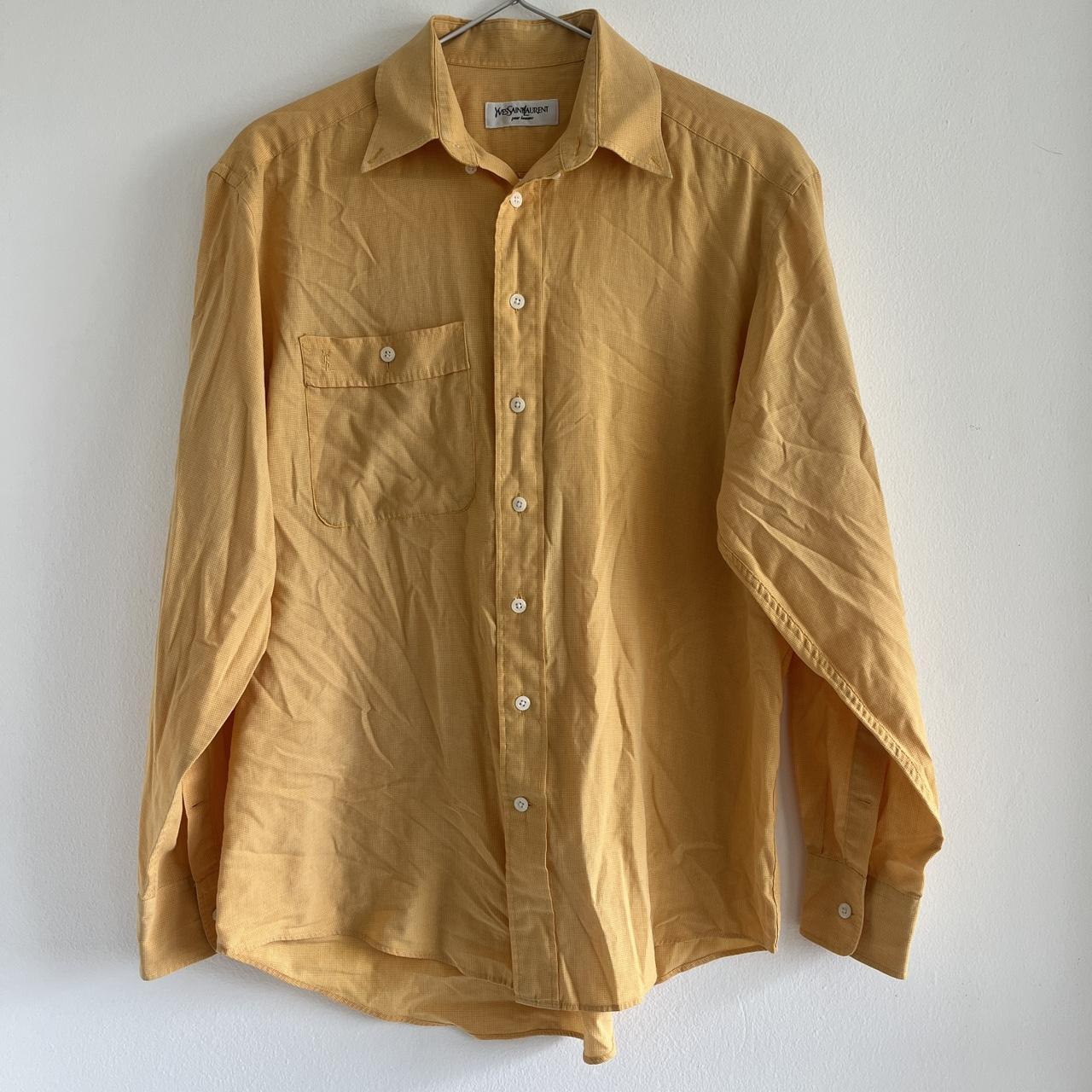 YSL SUNSHINE 🌞 YELLOW OVERSIZED BUTTON UP SHIRT