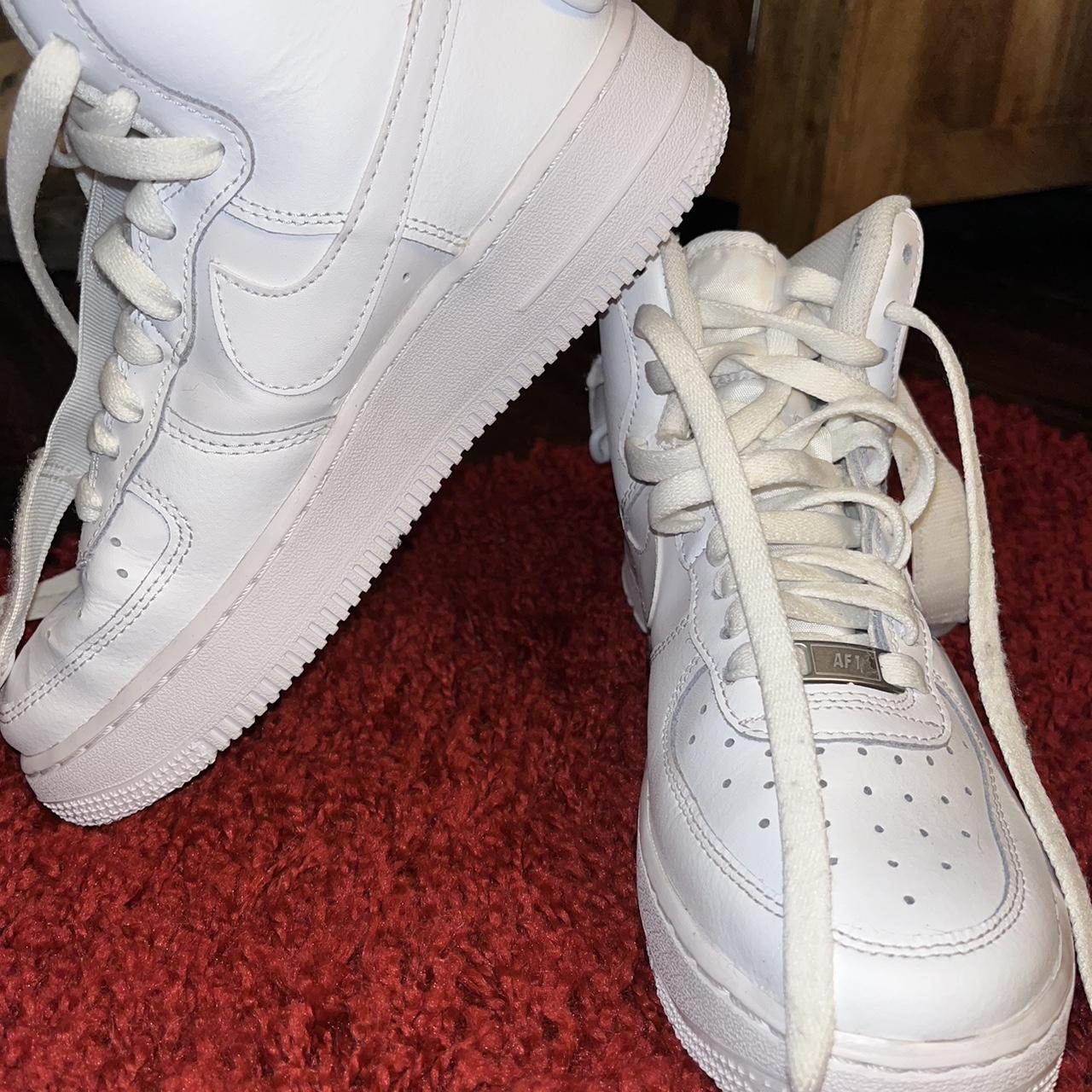 Few creases & wear and tear on the laces. White... - Depop