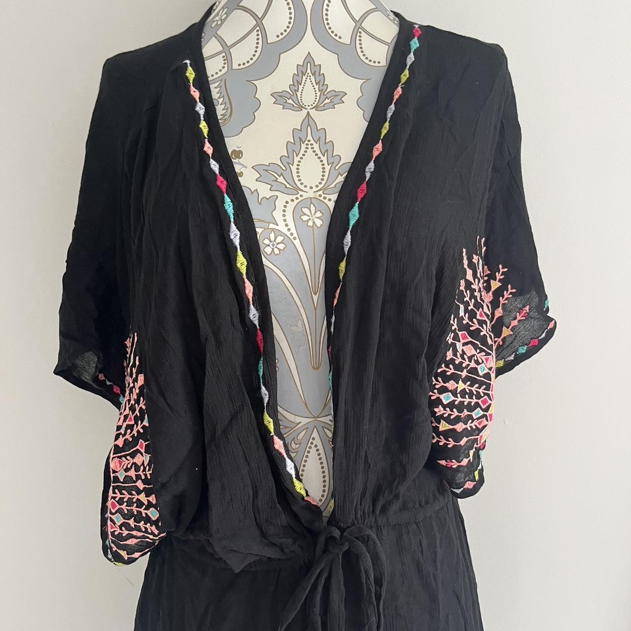 Primark black bikini beach cover up size small... Depop