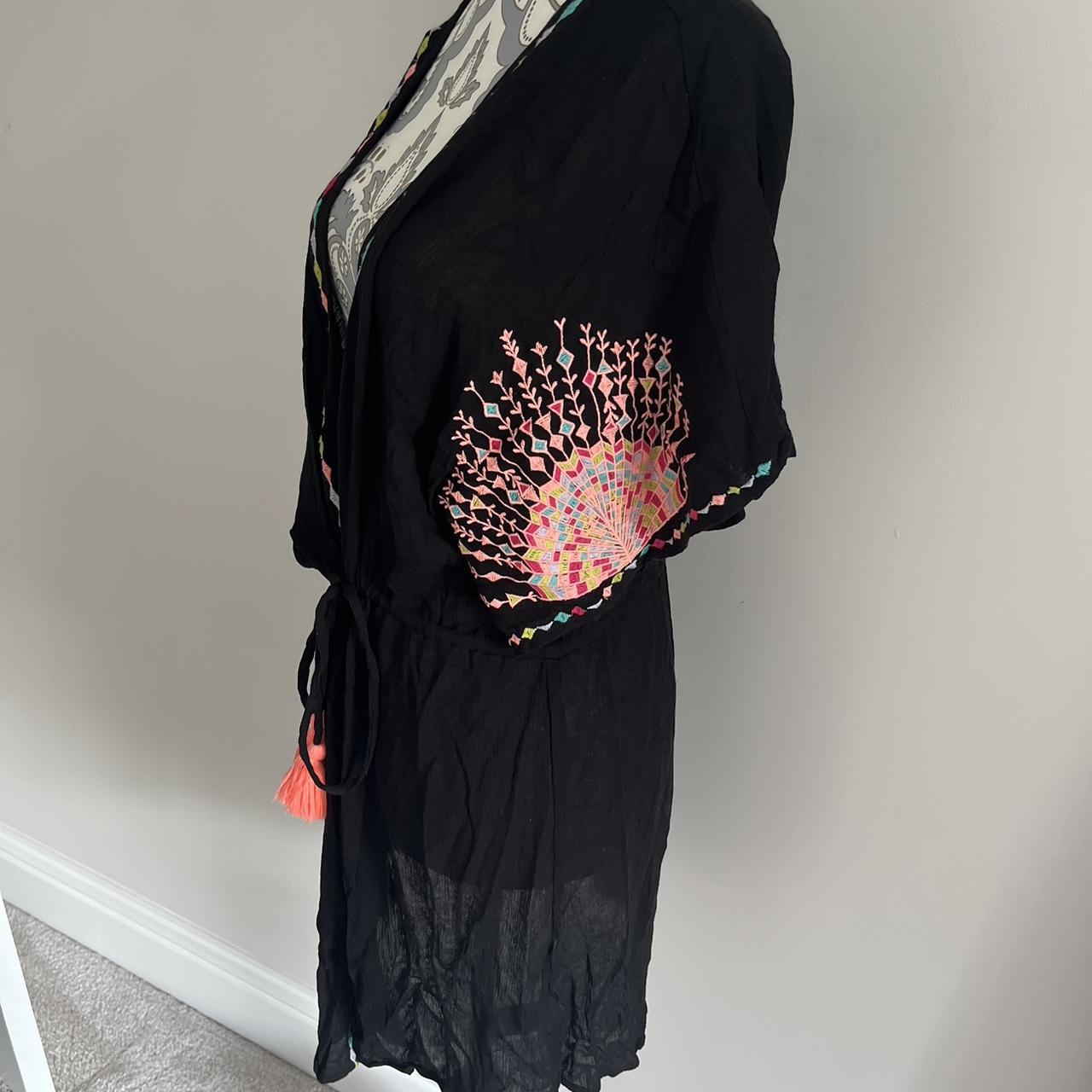 Primark black bikini beach cover up size small... Depop