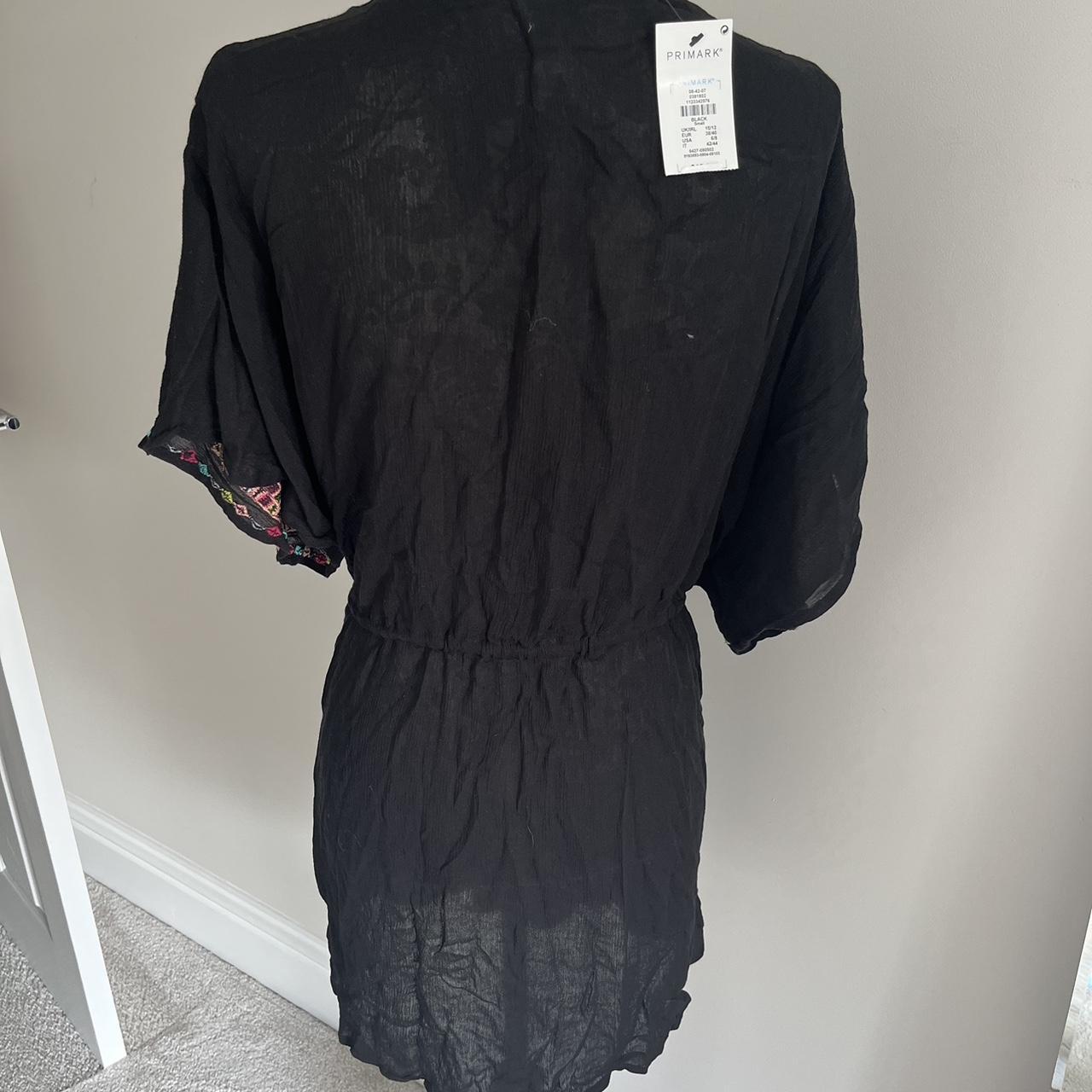 Primark black bikini beach cover up size small... Depop