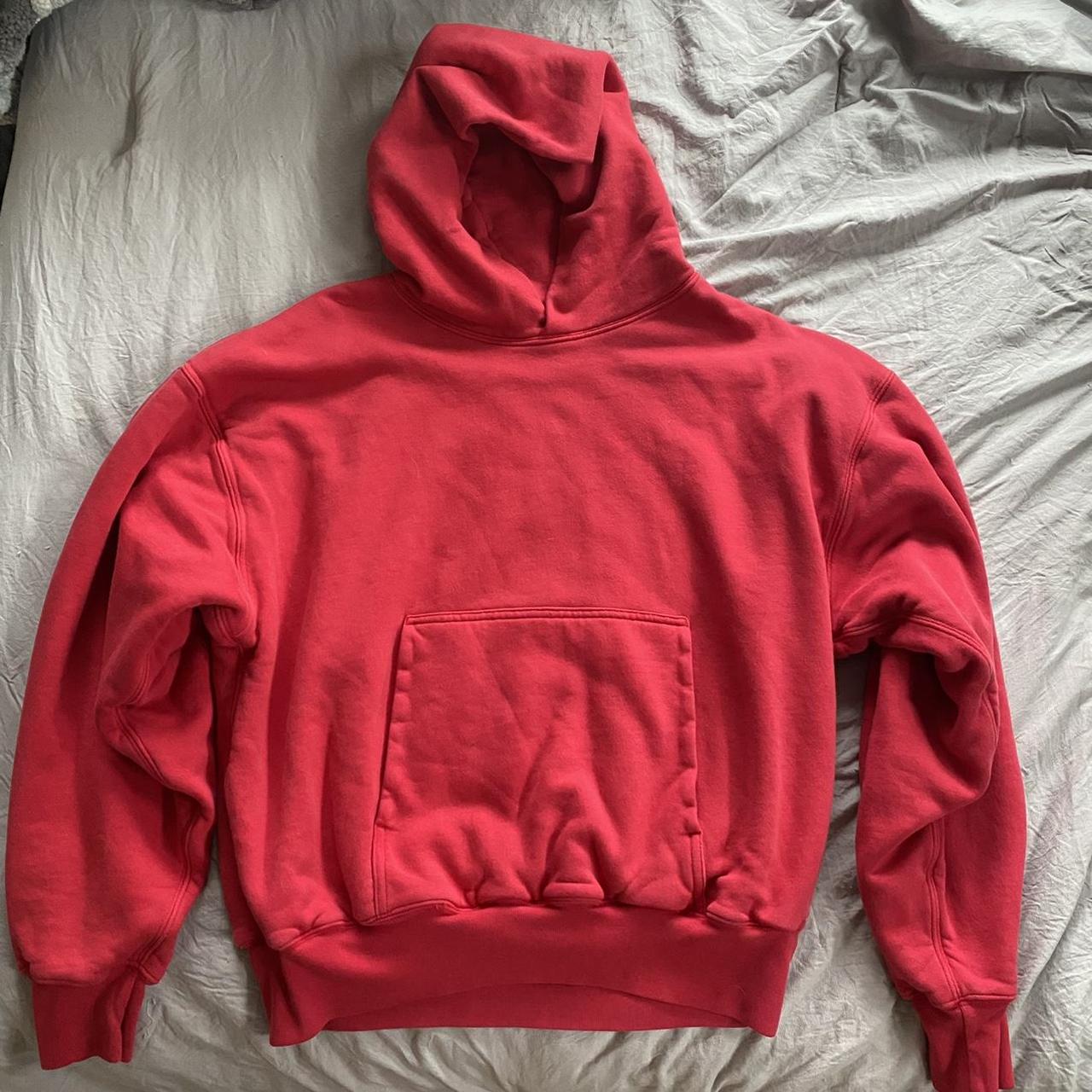 Red Yeezy Gap Hoodie Size Large No flaws, barely... - Depop