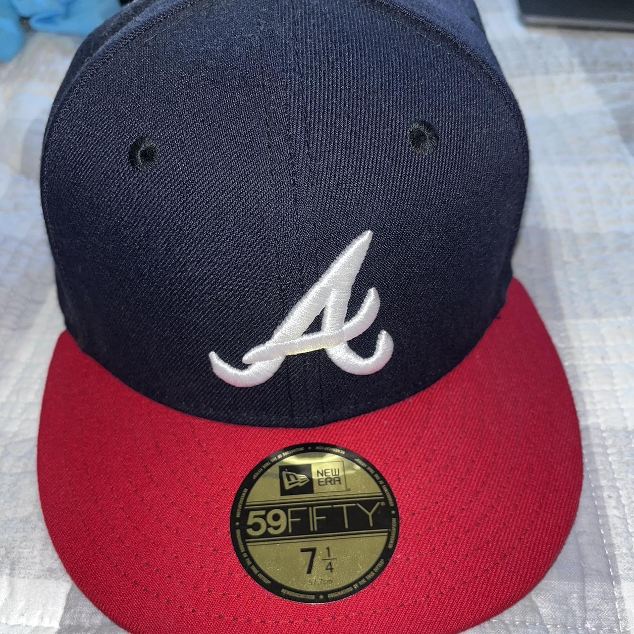 Authentic Original Black Atlanta Braves Hat! Has - Depop