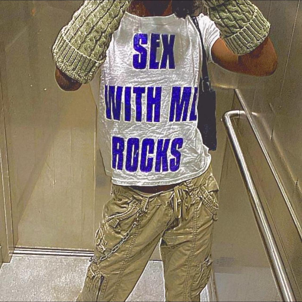 sex with me rocks baby tee, repop, measurements:, pit...